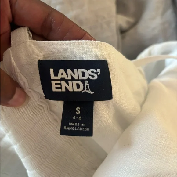 Lands' End White Midi Dress - Picture 8 of 8